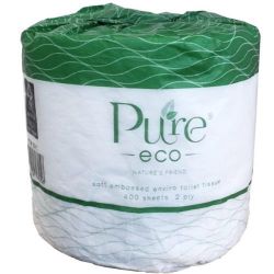 Picture of BOX 48 X 400S ROLLS PUREECO 2PLY TOILET TISSUE INDV WRAP